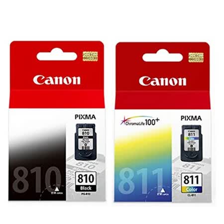 CANON PG-810 CL-811 一黑一彩 原廠墨水匣 送HP影印紙A4一包500張