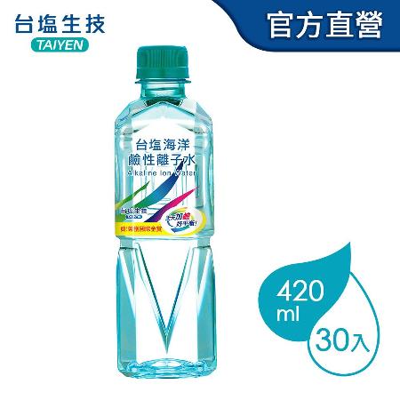 【台鹽】海洋鹼性離子水(600mlx24瓶X2箱)