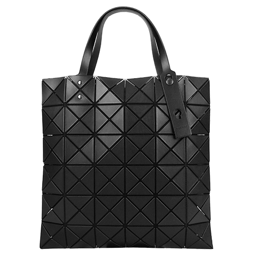 ISSEY MIYAKE 三宅一生BAOBAO 皮質方格6x6手提包-黑