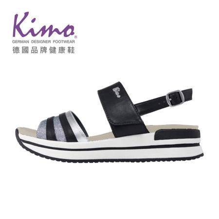 Kimo 德國健康鞋
閃亮條紋魔鬼沾平底涼鞋