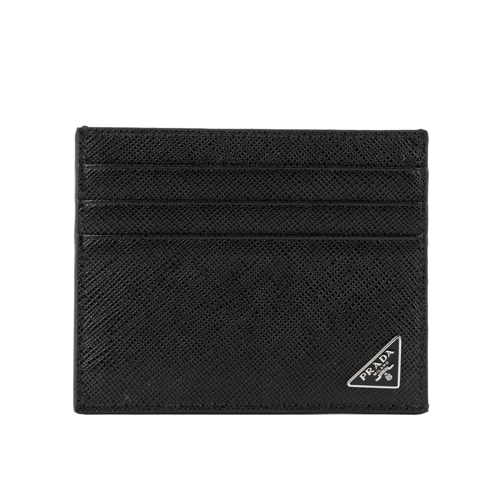 【PRADA】三角牌logo卡片/名片夾(黑色) 2MC223 QHH F0002