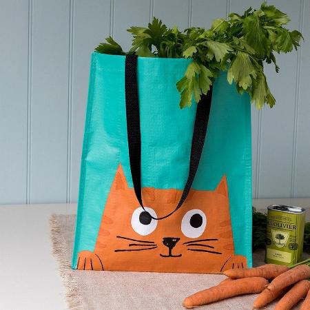 《Rex LONDON》環保購物袋(橘貓)