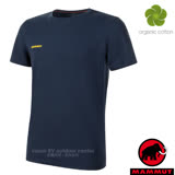 【瑞士 MAMMUT 長毛象】男新款 Mammut Logo 吸濕快乾彈性圓領短袖T恤.休閒衫/1017-07294-50361 海洋藍 XL
