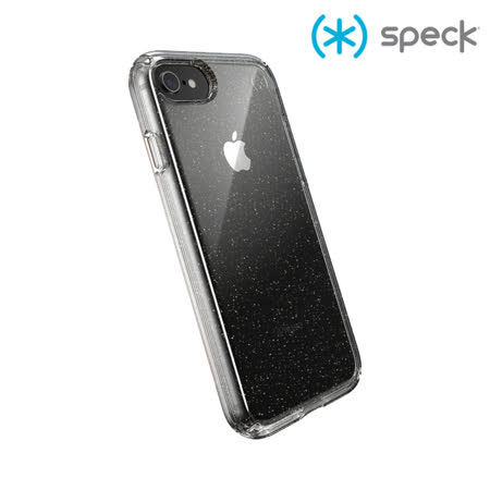 Speck Presidio Perfect-Clear Gltr iPhone SE/8/7 抗菌透明/閃亮防摔殼