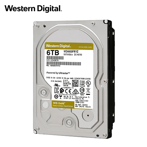 WD 金標 6TB 3.5吋 企業級硬碟 (WD6003FRYZ)