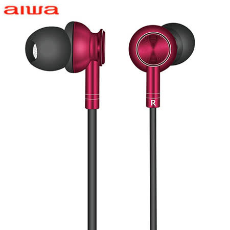AIWA 有線耳機ESTM-100RD-紅