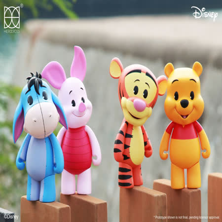 香港HEROCROSS 維尼家族 可動人偶公仔 (整組4入)