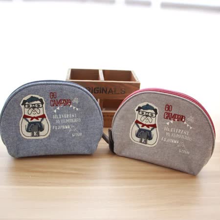 日本 kusuguru 狗狗貝殼化妝包