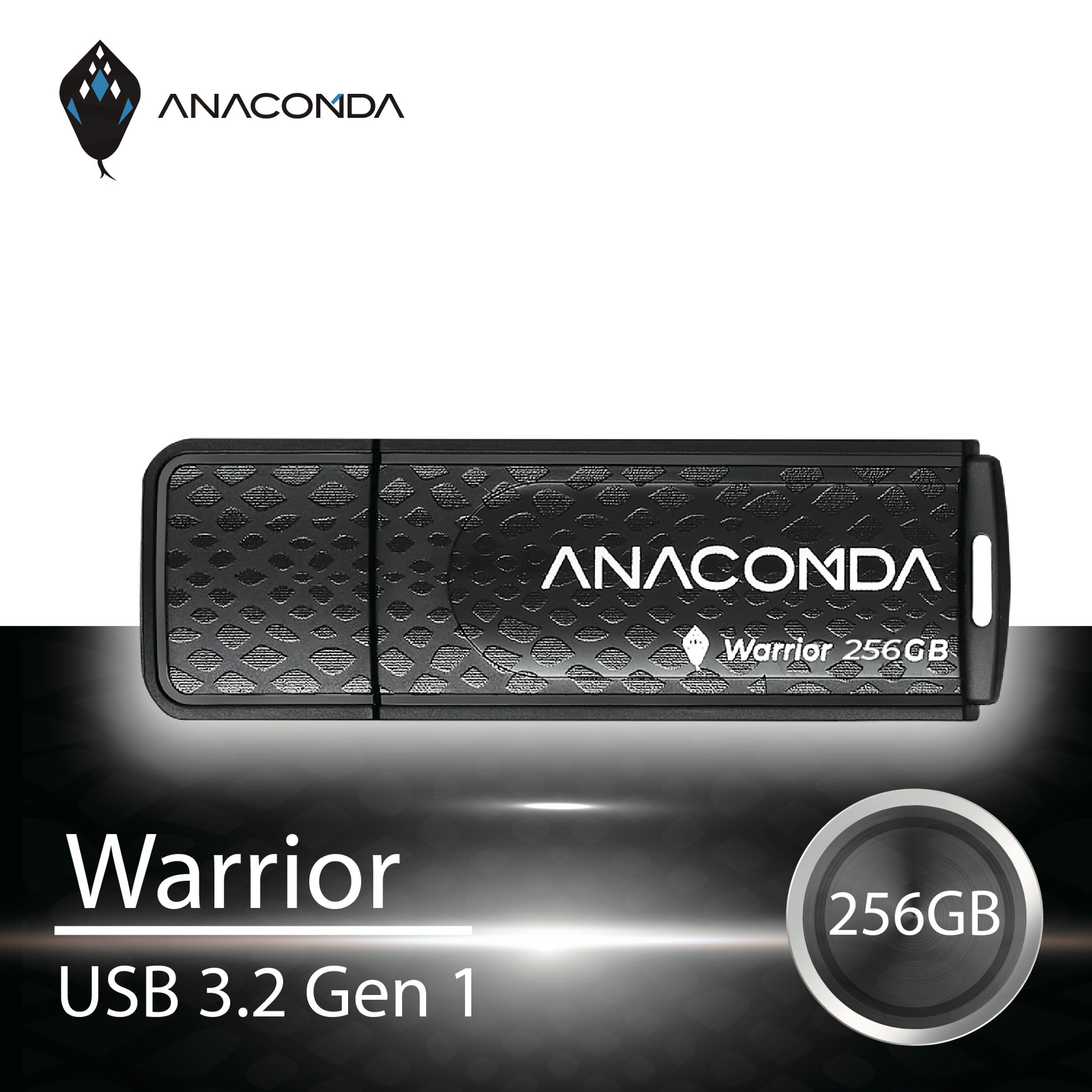ANACOMDA巨蟒 Warrior 256GB USB3.2 Gen1x1 隨身碟