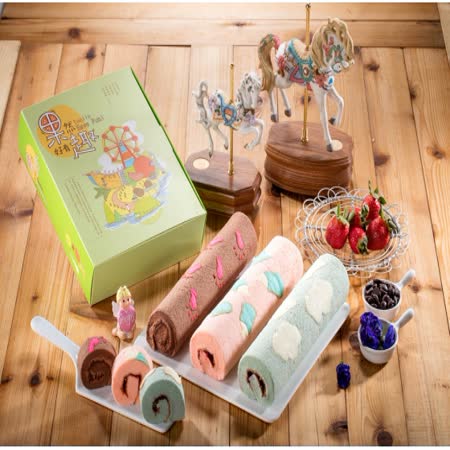 彩繪蛋糕禮盒(3條裝,口味:柚香/藍莓/草莓)