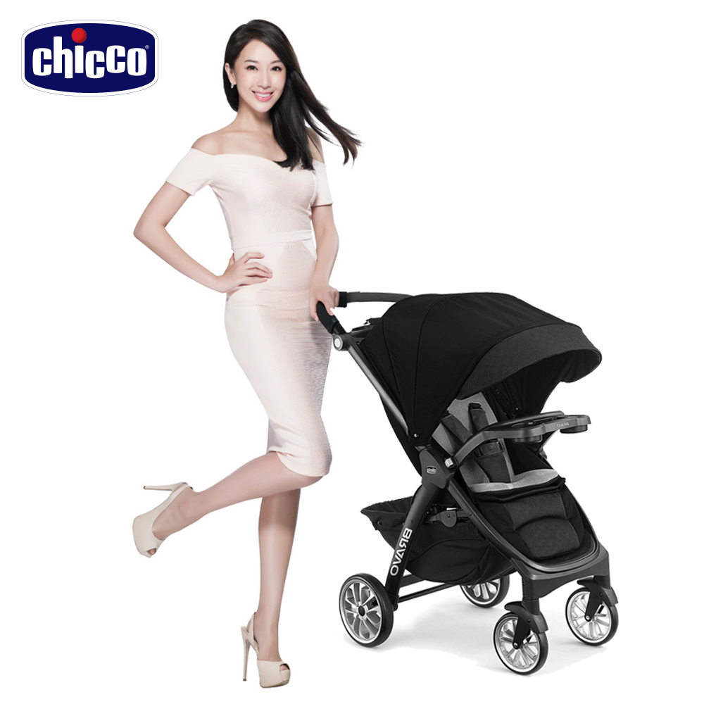 【贈好禮】chicco-Bravo極致完美手推車限定版-晶墨黑