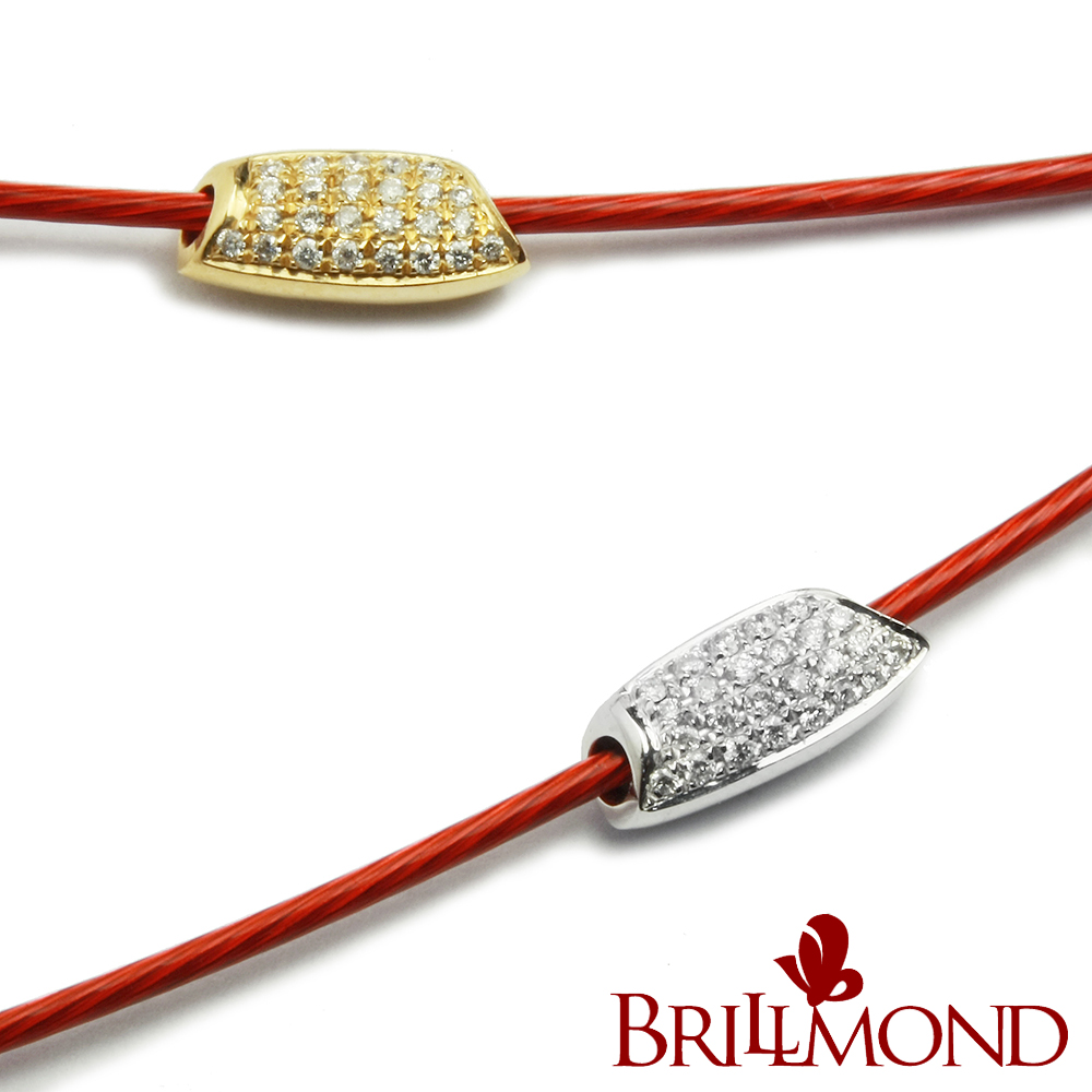 【BRILLMOND JEWELRY】鑽米18K金鑽石手鍊(18K金雙色選)