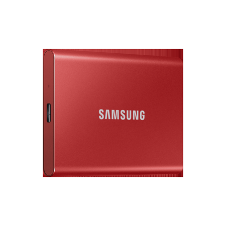 三星 T7 500G USB 3.2 Gen 2移動固態硬碟 金屬紅 (MU-PC500R/WW)
