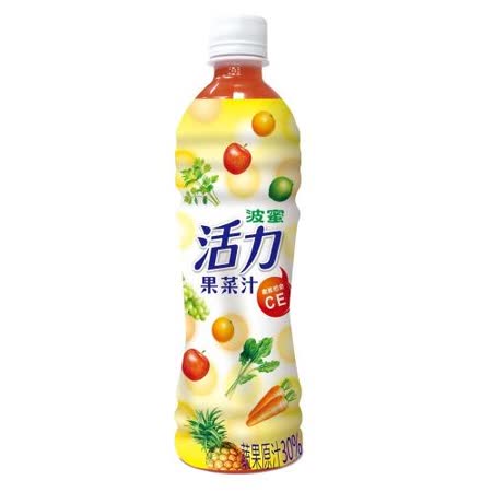 波蜜 活力果菜汁 500gX24瓶/箱