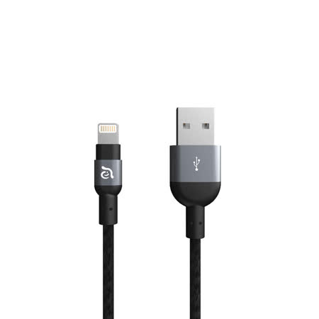亞果元素PeAk II Lightning Cable 120B金屬編織傳輸線