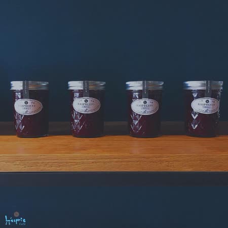 手工季節覆盆子果醬
