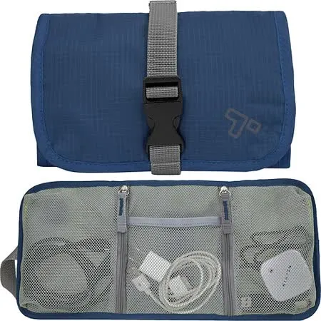 《TRAVELON》扣式3C線材收納包(藍) | 旅遊 電子用品 零錢小物 收納袋