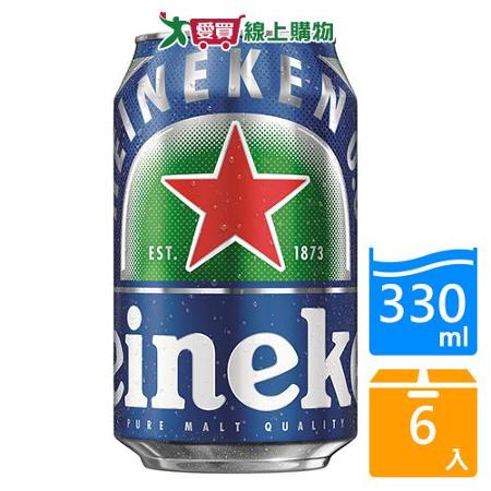 海尼根0.0零酒精330ML*6