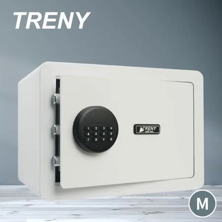 TRENY 三鋼牙 實力電子式保險箱-中 (白)