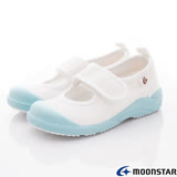 日本Moonstar月星機能童鞋-日本製絆帶室內鞋(CN029藍-15-21cm) 17cm