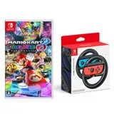 Nintendo Switch 瑪利歐賽車8 中文版+原廠方向盤(一組2入)