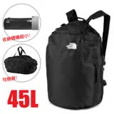 【The North Face】Glam Duffel 三合一抗撕裂旅行雙肩背包45L/3RHT-001 黑 N