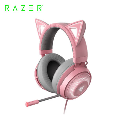 Razer Kraken Kitty Quartz
粉晶發光貓耳電競耳麥