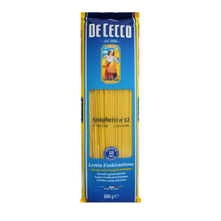 【DE CECCO】
義大利麵#12 500g