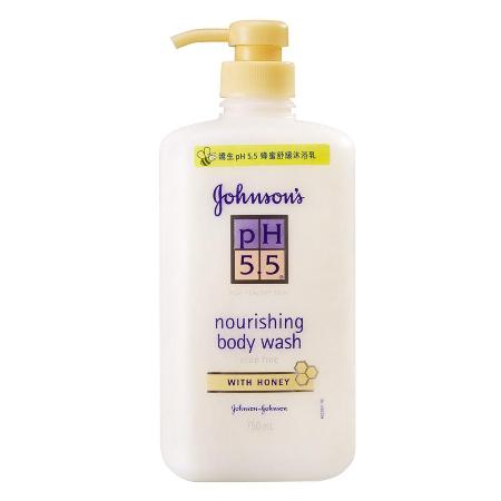 嬌生pH5.5 蜂蜜舒緩沐浴乳 750ml  3入