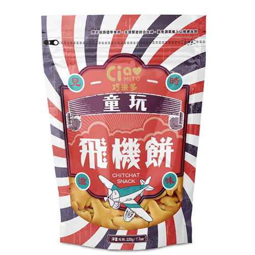 巧米多飛機餅220G