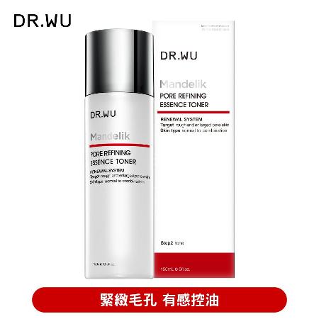 DR.WU 杏仁酸毛孔緊緻化妝水150ML 1. 毛孔收縮2. 皮膚調理3. 保濕滋潤4