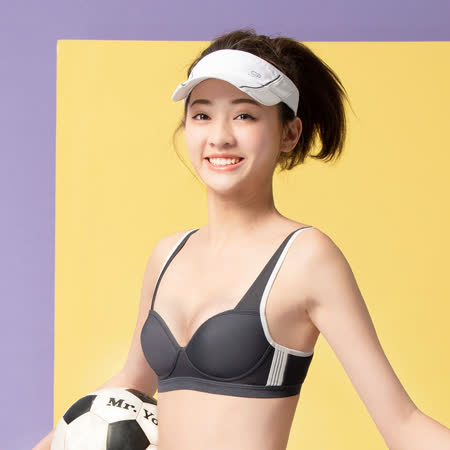 嬪婷 FTC 運動系列 B-C罩杯內衣(元氣灰) 冰涼紗-2C 無鋼圈柔軟舒適 BB3135FF