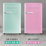 SAMPO聲寶 99公升 歐風美型單門小冰箱 SR-C10 粉綠2色 綠色
