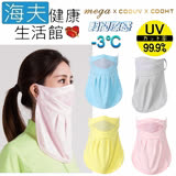 【海夫健康生活館】MEGA COOUV 冰感 防曬 透氣 口罩 4色任選(UV-F502)