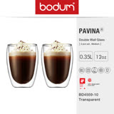 【丹麥BODUM】PAVINA系列 雙層玻璃杯兩件組/0.35L(BD4559-10)