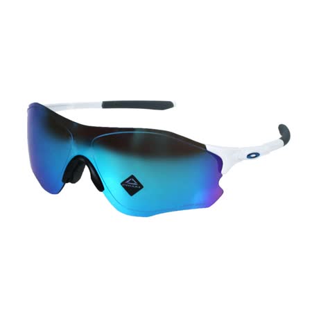 OAKLEY EVZERO PATH一般太陽眼鏡-附硬盒鼻墊  抗UV 單車 白藍 F