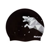 ≡MARIUM≡ 大人矽膠泳帽 - Leopard (共2色) MAR-20613 黑色