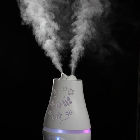 Warm雙噴頭香氛負離子超音波水氧機(W-220白)+來自澳洲進口精油10ml x 2瓶