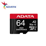 ADATA 威剛 High Endurance microSDXC UHS-I U3 A2 V30 64G 高耐用 記憶卡 (附轉卡)