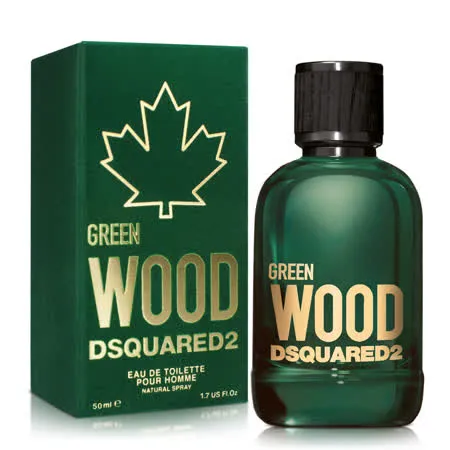 DSQUARED2 GREEN WOOD 心動綠男性淡香水(50ml)