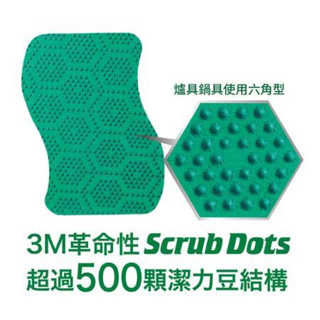 3M SDTU-4M 潔力豆海綿菜瓜布-爐具/鍋具專用4片裝