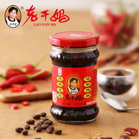 老干媽
風味豆豉油制辣椒 