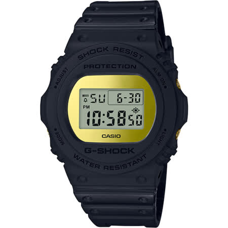 【CASIO】卡西歐手錶 G-SHOCK復刻35周年紀念錶-金黃(DW-5700BBMB-1D)★公司貨