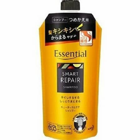 日本【花王kao】Essentia強韌保濕洗髮乳 補充包340ml