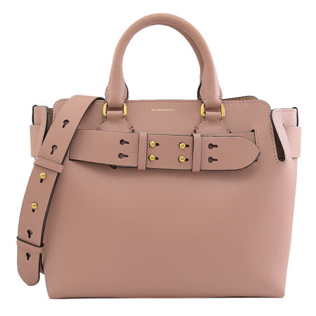 BURBERRY The Belt 束帶造型手提兩用包.粉