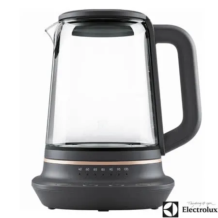 【Electrolux 伊萊克斯】主廚系列玻璃智能溫控電茶壺 E7GK1-73BP