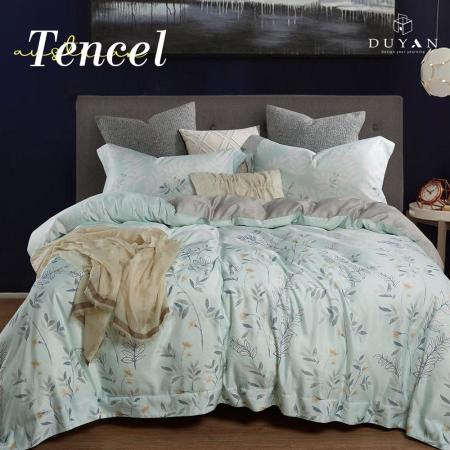 TENCEL 雙人床包被套四件組-徐風青禾 台灣製