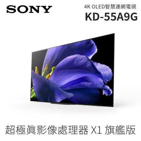 SONY 索尼 55型 4K OLED智慧連網電視 KD-55A9G 日本製