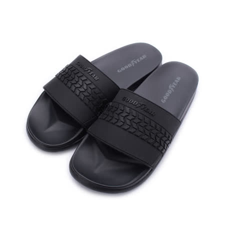 Goodyear 追跡者運動拖鞋黑gaml 男鞋 Friday購物