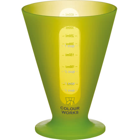 《KitchenCraft》耐熱矽膠量杯(綠400ml)